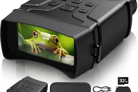 Night Vision Goggles, 7 Level Infrared Digital Night Vision Binoculars 32GB HD Photo and Video Capture, Type-C Rechargeable