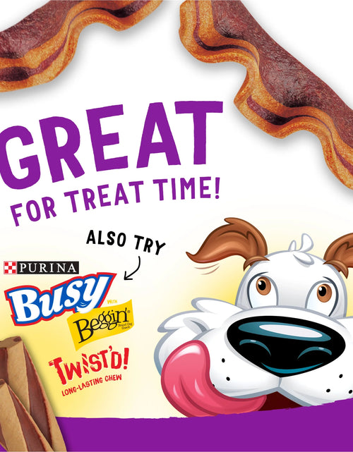 Load image into Gallery viewer, Purina  Strips Dog Treats with Real Bacon &amp; Peanut Butter Flavors Tender Chews, 40 Oz Pouch
