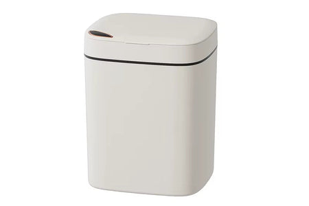 16L Smart Bathroom Trash Can White Non-Contact Narrow Smart Sensor Trash Can Smart Home Automatic Bagging Electronic Trash Can