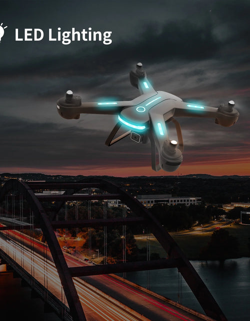 Load image into Gallery viewer, JY03 Drone with 1080P HD Camera for Adults and Kids, FPV RC Quadcopter with LED Lights and Optical Flow Sensor, 2 Batteries, Black
