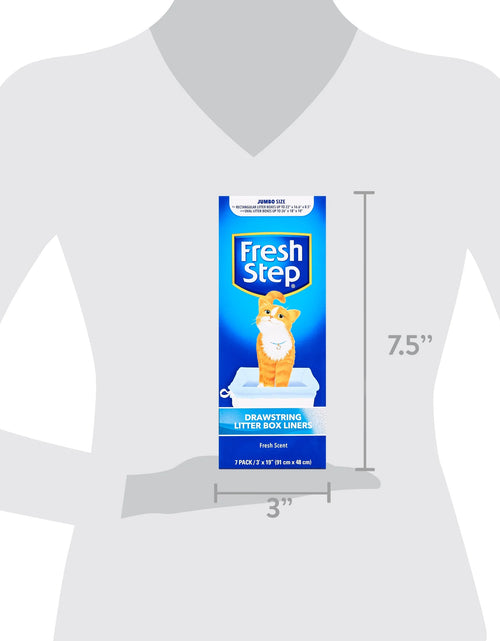 Load image into Gallery viewer, Forros De Caja De Arena Con Cordón, Tamaño Jumbo, 36" X 19" - Paquete De 7
