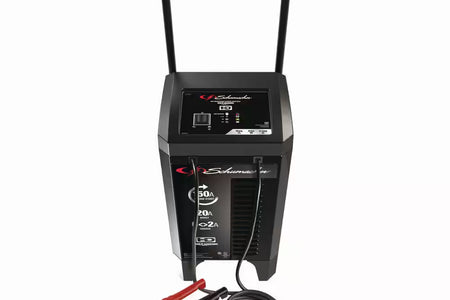 Wheeled Automatic 150A Car Battery Charger and Engine Starter, 20A Boost, 12V for Power Sport, Auto, Marine Batteries