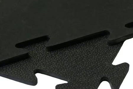Armor-Lock (Fitness) 3/8 In. X 20 In. X 20 In. Black Interlocking Rubber Tiles (12-Pack, 33 Sq. Ft.)