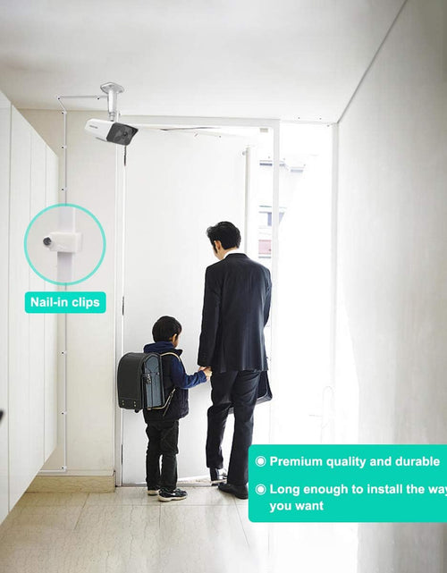 Load image into Gallery viewer, 30Ft 12V DC Extension Cable 2Pack,Power Supply Extension Cord 2.1Mm X 5.5Mm 5521 12V DC Adapter Flat Female to Male Extender Wire for IP Network,Cctv Security Camera,Dvrs,5V,9V,24V,Volt,25
