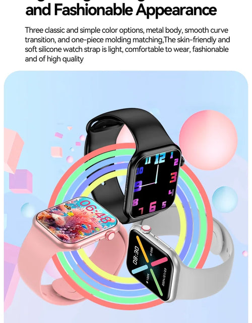 Load image into Gallery viewer, Smartwatch for Women, 1.75“ Smart Watch for Android/Iphone, Make/Receive Calls/Message Alerts/Ip67 Waterproof Outdoor Fitness Tracker Smartwatch (Pink)
