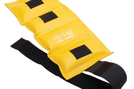 Original Adjustable Ankle and Wrist Weight for Yoga, Dance, Running, Cardio, Aerobics, Toning, and Physical Therapy. 7 Lb - Lemon