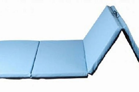 4'X8'X2" New Folding Panel Gymnastics Mat, Perfect for Indoor/Outdoor Exercise(Blue)
