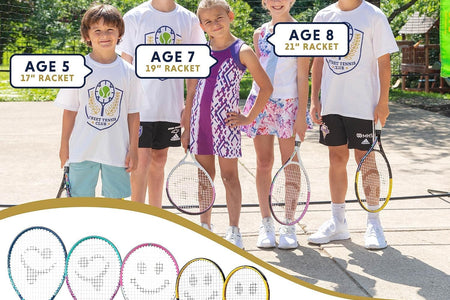 Tennis Racket for Kids by . Proper Equipment Helps You Learn Faster and Play Better!
