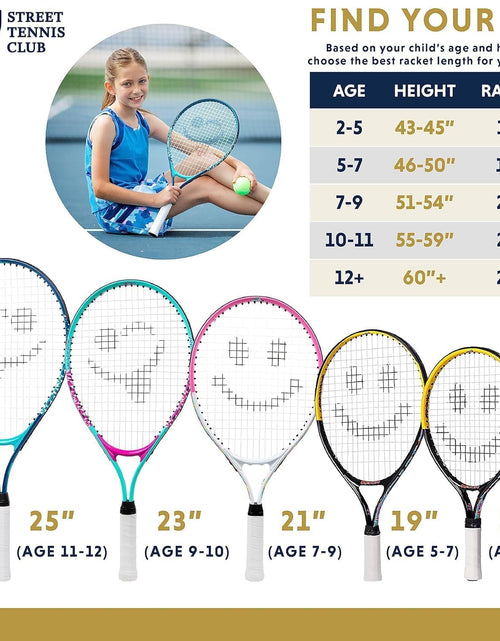 Load image into Gallery viewer, Tennis Racket for Kids by . Proper Equipment Helps You Learn Faster and Play Better!
