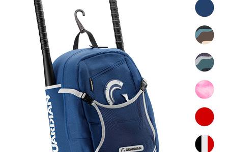 Backpack for Youth, Softball Bag for Girls, Durable Bat Bags Baseball Youth Boys and Girls, Tball Bag – Includes Hook to Hang on Fence - Navy/White