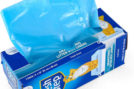 Forros De Caja De Arena Con Cordón, Tamaño Jumbo, 36" X 19" - Paquete De 7