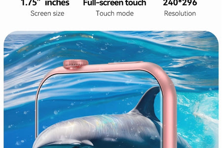 Smartwatch for Women, 1.75“ Smart Watch for Android/Iphone, Make/Receive Calls/Message Alerts/Ip67 Waterproof Outdoor Fitness Tracker Smartwatch (Pink)