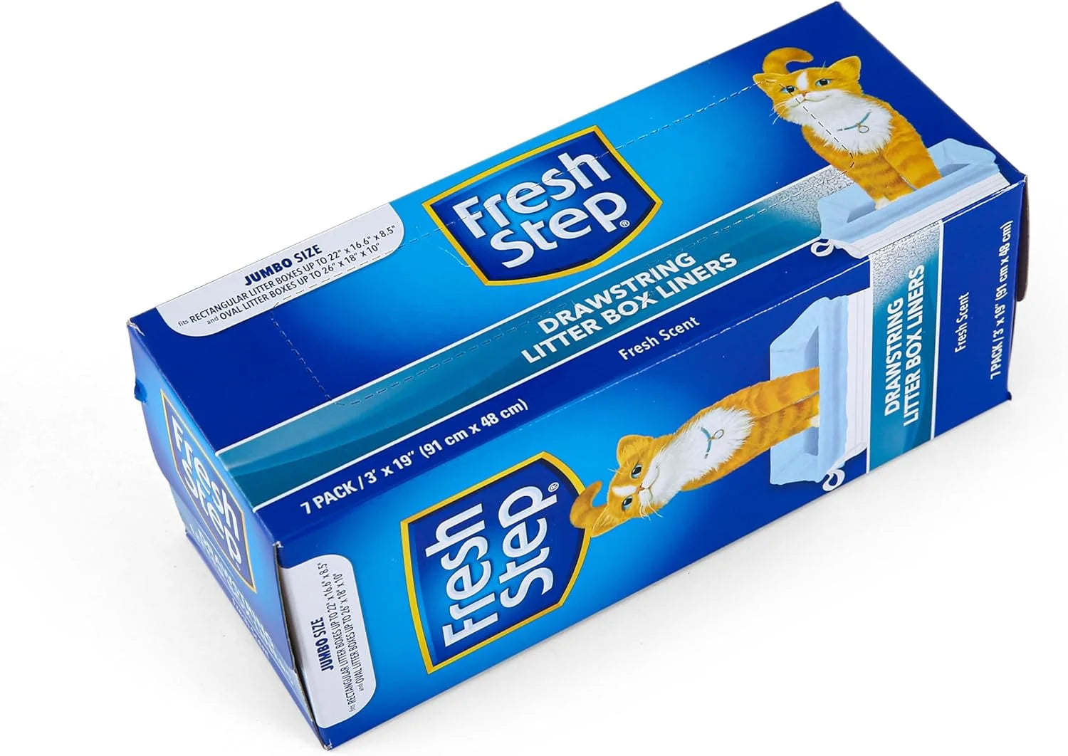 Forros De Caja De Arena Con Cordón, Tamaño Jumbo, 36" X 19" - Paquete De 7