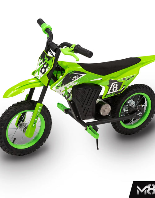 Load image into Gallery viewer, M8TRX Green 12V Mini Electric Child Dirt Bike, Battery Powered Toy Motorcycle, Kids Ride On, Ages 5 Years and Up

