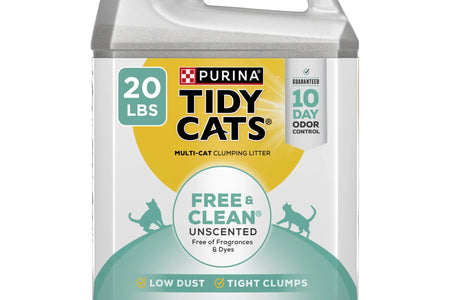 Purina  Free and Clean Clumping Cat Litter, Unscented, 20 Lb Jug