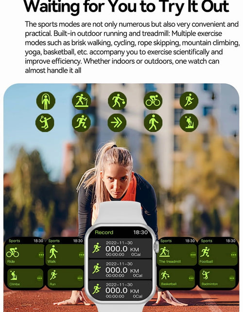 Load image into Gallery viewer, Smartwatch for Women, 1.75“ Smart Watch for Android/Iphone, Make/Receive Calls/Message Alerts/Ip67 Waterproof Outdoor Fitness Tracker Smartwatch (Pink)
