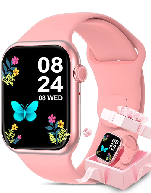 Load image into Gallery viewer, Smartwatch for Women, 1.75“ Smart Watch for Android/Iphone, Make/Receive Calls/Message Alerts/Ip67 Waterproof Outdoor Fitness Tracker Smartwatch (Pink)
