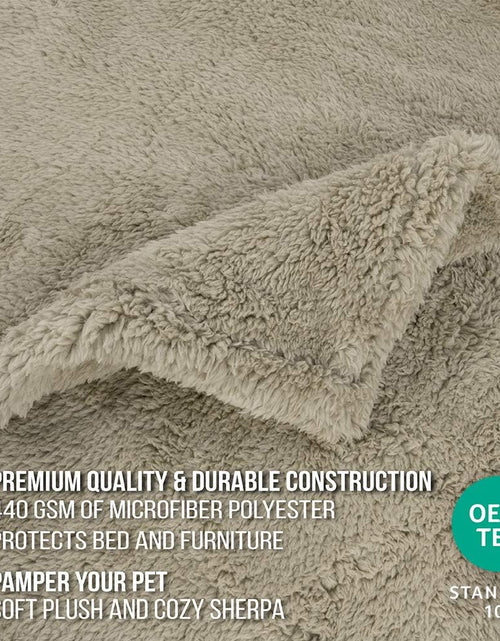 Load image into Gallery viewer, Fluffy Waterproof Dog Blanket Fleece | Soft Warm Pet Fleece Throw for Large Dogs and Cats | Fuzzy Plush Sherpa Throw Furniture Protector Sofa Couch Bed
