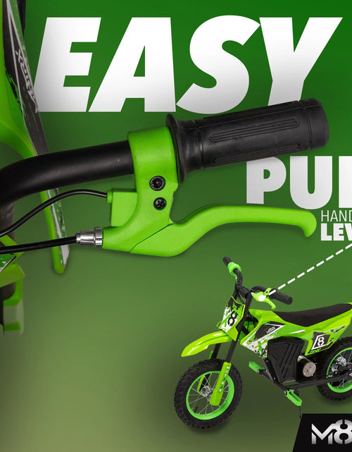 Load image into Gallery viewer, M8TRX Green 12V Mini Electric Child Dirt Bike, Battery Powered Toy Motorcycle, Kids Ride On, Ages 5 Years and Up
