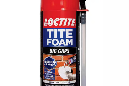 TITE FOAM Big Gaps Spray Foam, Bright White, 12 Oz. Can, Insulating Spray Foam Sealant
