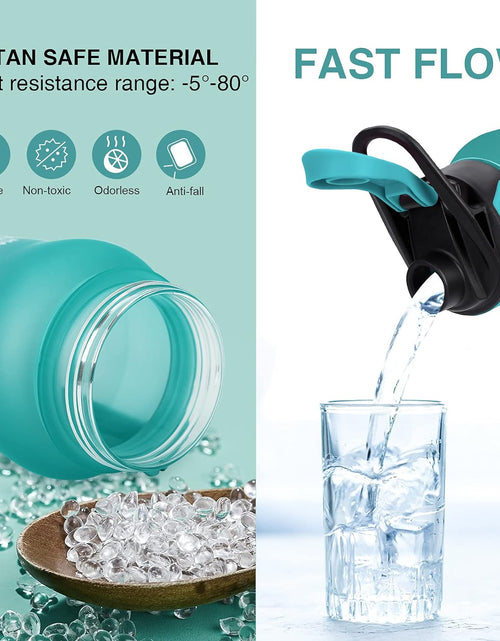 Load image into Gallery viewer, 24/32 Oz Motivational Water Bottle with Time to Drink, Removable Straw &amp; Time Marker, Tritan Bpa-Free, Flip Lid Fast Flow &amp; Leak Proof Water Jug for School, Office, Fitness, Outdoor Sports…
